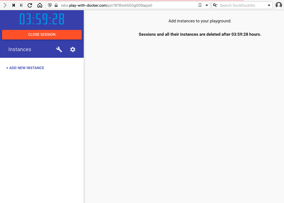 Play with Docker - Add New Instance