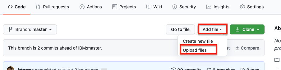 Upload file to GitHub