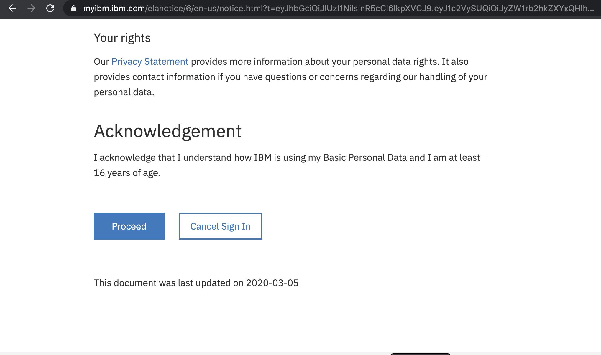 IBM Cloud Registration